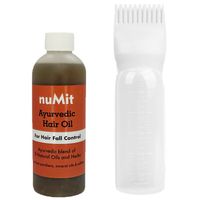nuMit Ayurvedic Hair Loss Oil & Applicator - White